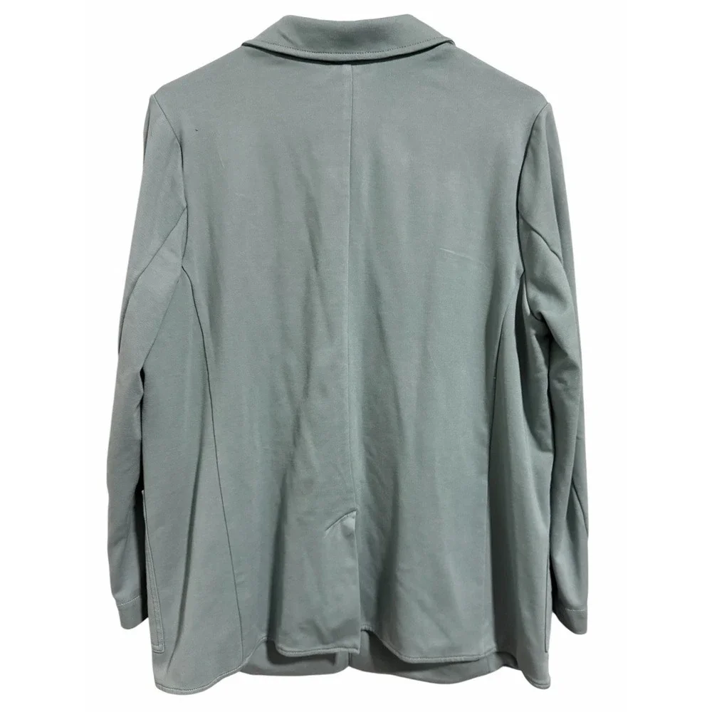 Athleta Eastbound Blazer Gray Sage Jacket Women's Size‎ 14